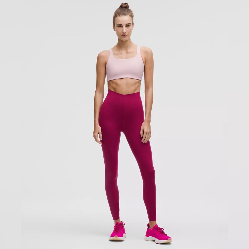 Lululemon $118 NWT Glow Up Super-High-Rise Tight 28" Magenta Smoke color